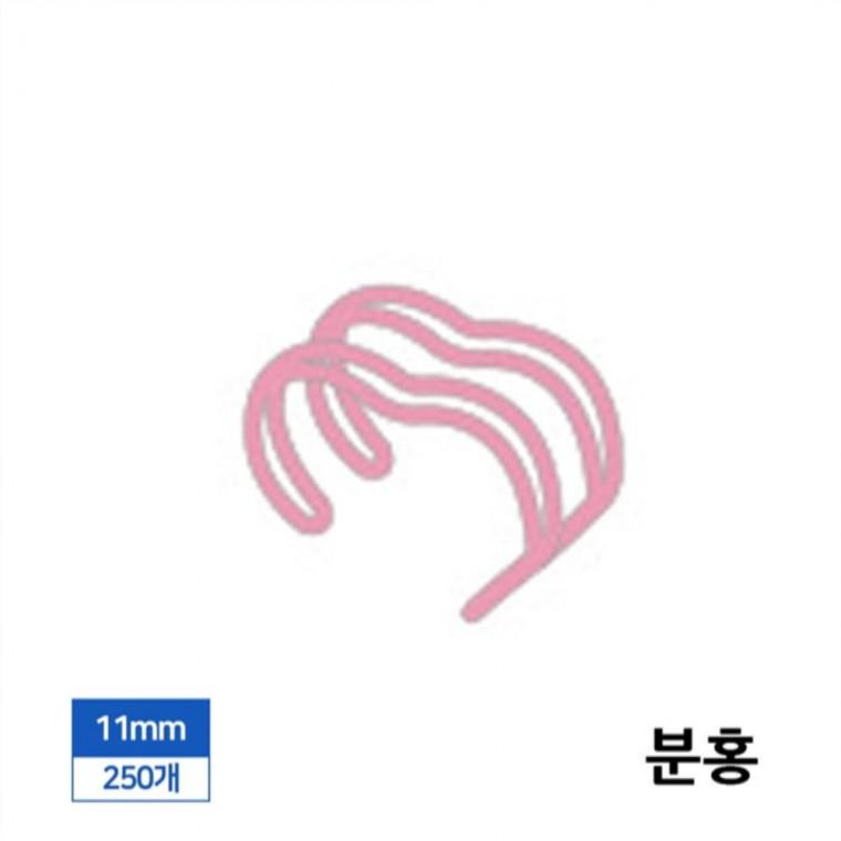 제본 3대1 와이어링 11mm 250개입 분홍 제본바인더 제본링 바인더링