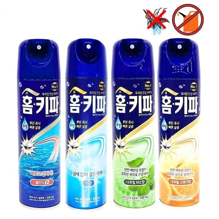 헨켈 정품 홈키파 에어졸시리즈 스프레이모기약 500ml