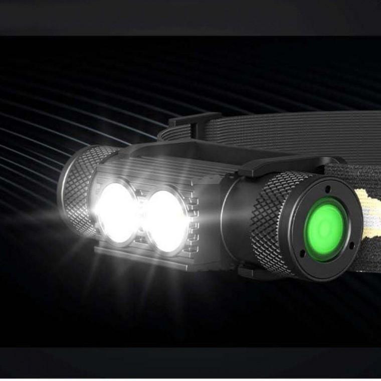 2구 LED 원터치 조명 램프 아웃도어 손전등 헤드랜턴