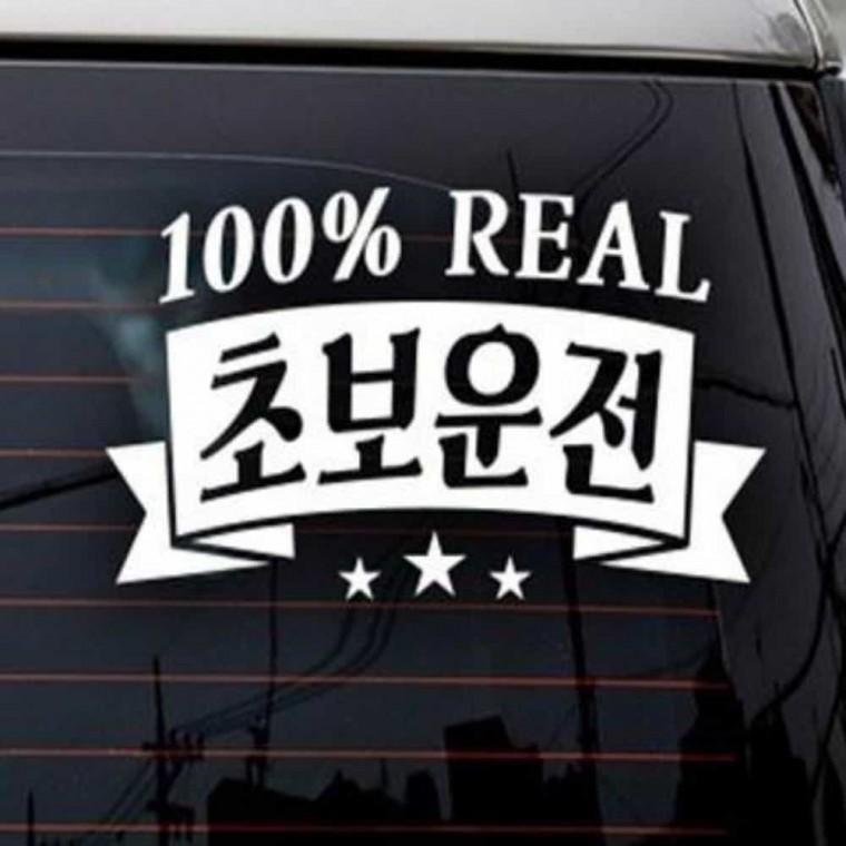 자동차스티커 알루미늄 익스테리어용품 초보운전스티커