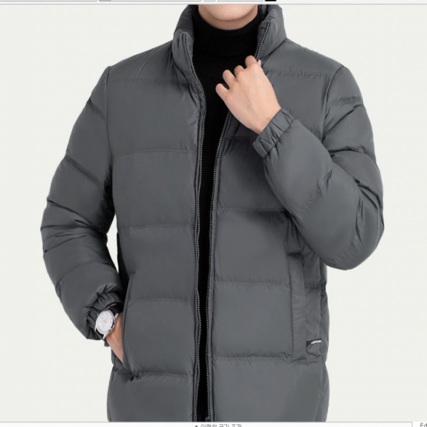 남성패딩점퍼 데일리 숏패딩 겨울 방한 웰론 점퍼 아우터 사무실 현장근무복