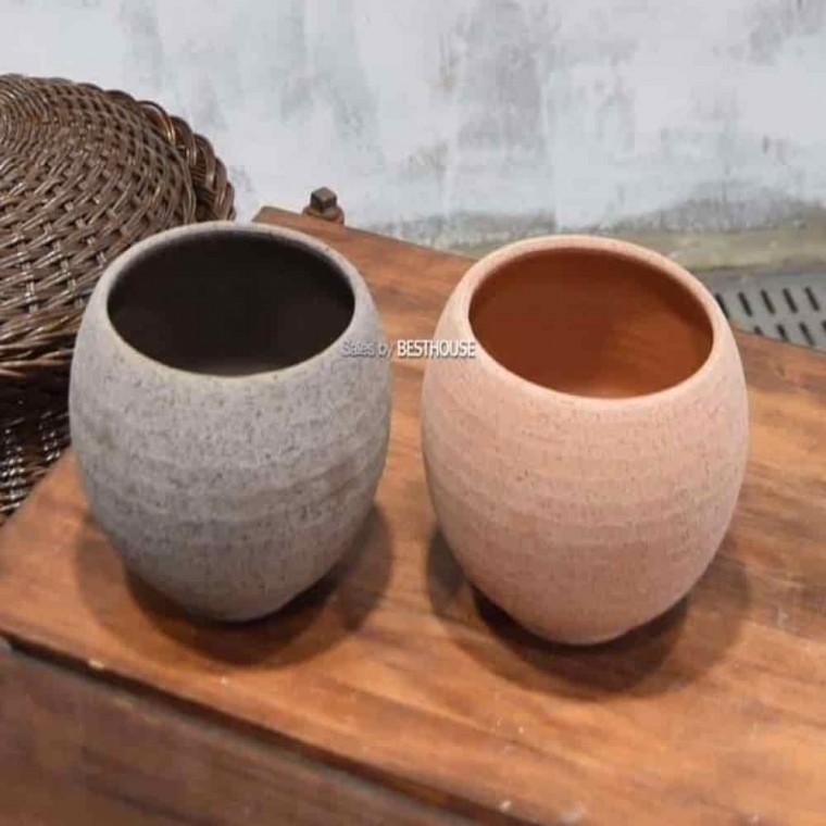원형화분 거실인테리어화분 개업식화분 이태리 토분 단지 13x11