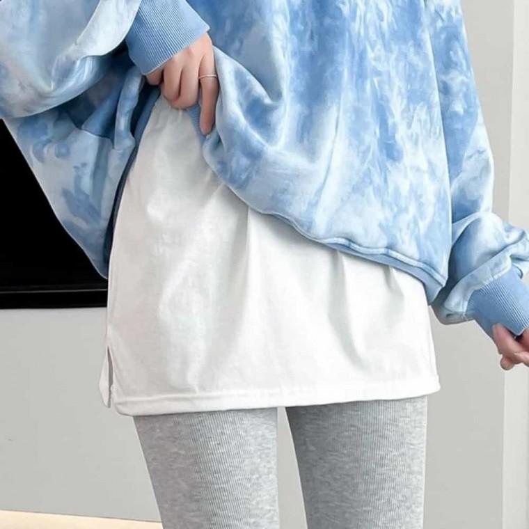 레이어드 미니치마 이너스커트 레이어드치마