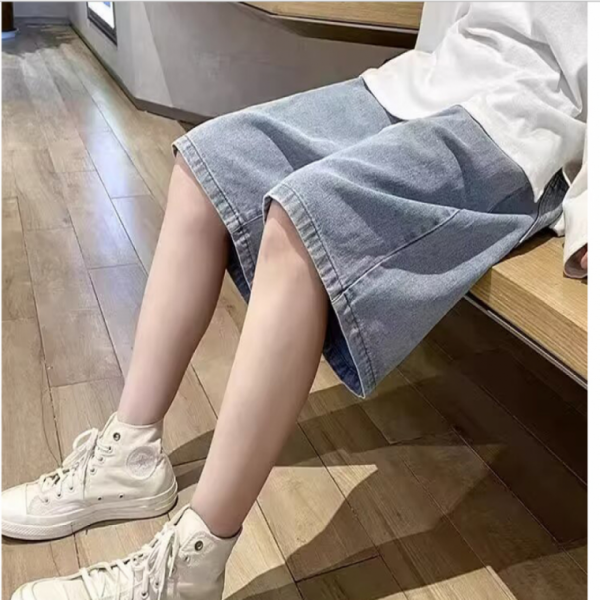 남성청반바지 데님 반바지 데일리 루즈핏 하프팬츠 아웃도어