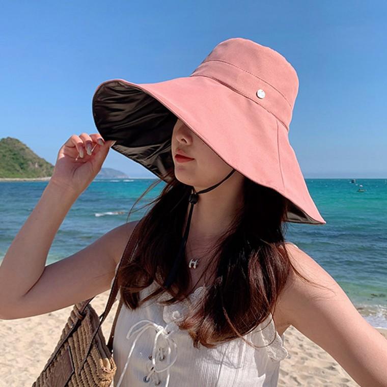 메이리 자외선차단 암막 버킷햇(핑크) 여성버킷햇 여성벙거지 여성모자 여성썬햇