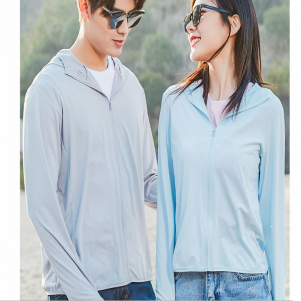 남성후드셔츠 썸머룩 자외선차단 후드집업(2XL) 화이트 UPF50+ 바람막이 아웃도어 비치