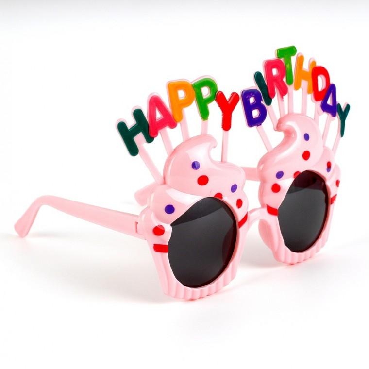 핑크 선물 생일파티 생일 소품 컵케이크 선글라스
