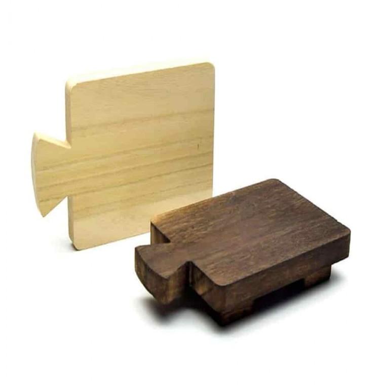 목재받침대 화분트레이 나무받침대 화분받침대 원목 도마 24x14x4