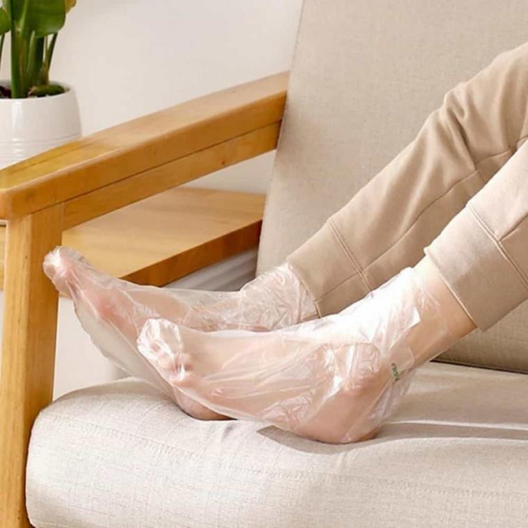 투명 비닐덧신 각질덧신 발관리덧신