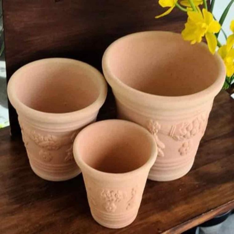 원형토분 발코니화분 특이한화분 토분 포도 20x15