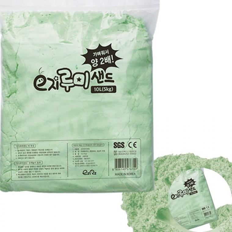 모래놀이 5kg 그린 촉감놀이 집중력놀이 대용량모래