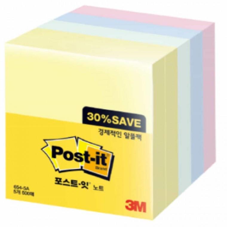 노트 알뜰팩 접착종이 메모잇 점착메모