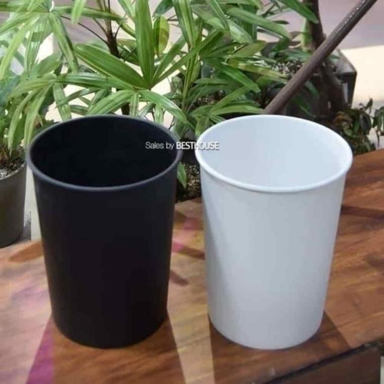 인테리어조화화분 꽃물통 플라스틱휴지통 꽃통 플라스틱 4L
