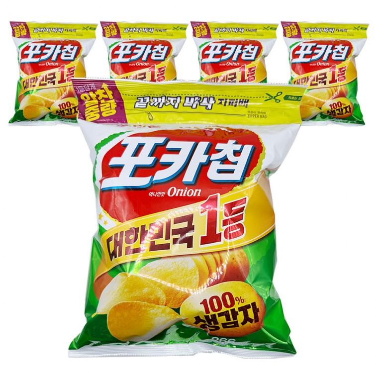 오리온 포카칩 어니언 지퍼백 266g x 5개