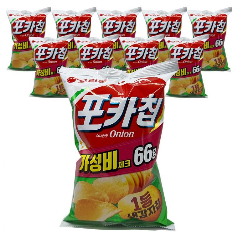 오리온 포카칩 어니언 66g x 10개