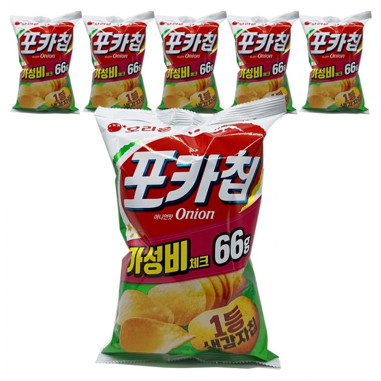 오리온 포카칩 어니언 66g x 6개