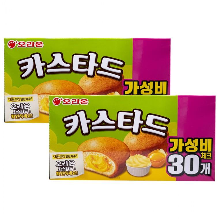 오리온 카스타드 30입 실속형 690g x 2개