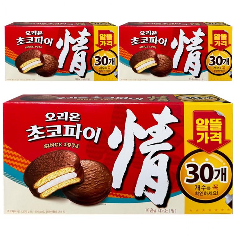 오리온 초코파이 정 30입 실속형 1170g x 3개
