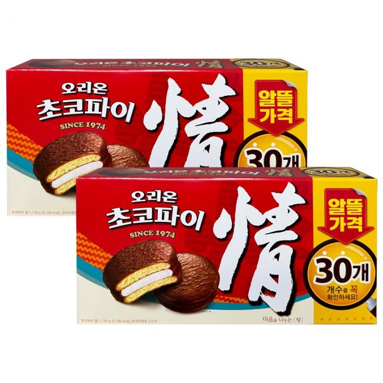 오리온 초코파이 정 30입 실속형 1170g x 2개