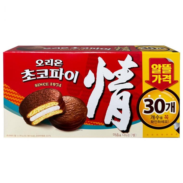 오리온 초코파이 정 30입 실속형 1170g x 1개