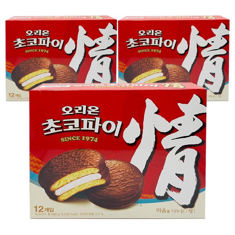 오리온 초코파이 정 12입 468g x 3개