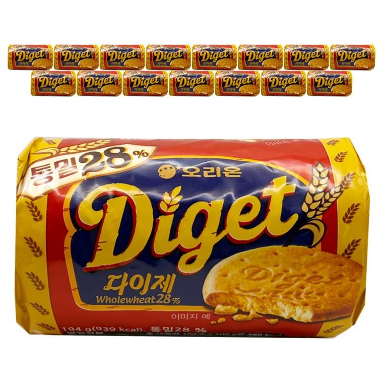오리온 다이제 통밀 194g x 16개
