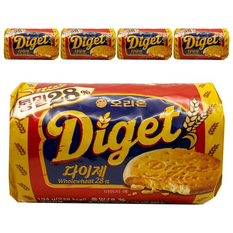오리온 다이제 통밀 194g x 5개