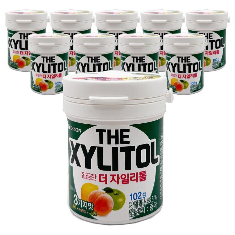 오리온 더 자일리톨 껌 용기 102g x 10개