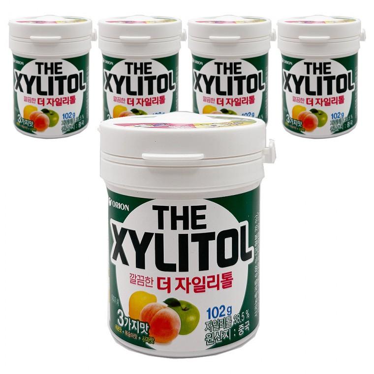 오리온 더 자일리톨 껌 용기 102g x 5개