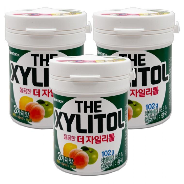 오리온 더 자일리톨 껌 용기 102g x 3개