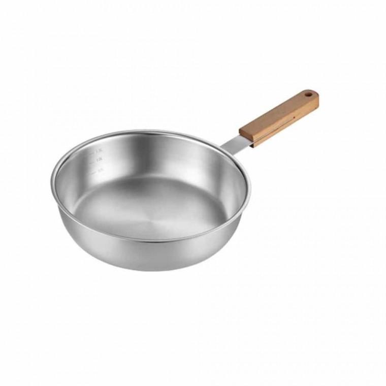 소테팬 22cm 깊은후라이팬 스텐레스팬 미니스텐후라이팬