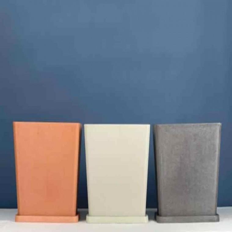 카페화분 직사각거실화분 가벼운화분 WPC화분 낮은 직사각 27x16x20