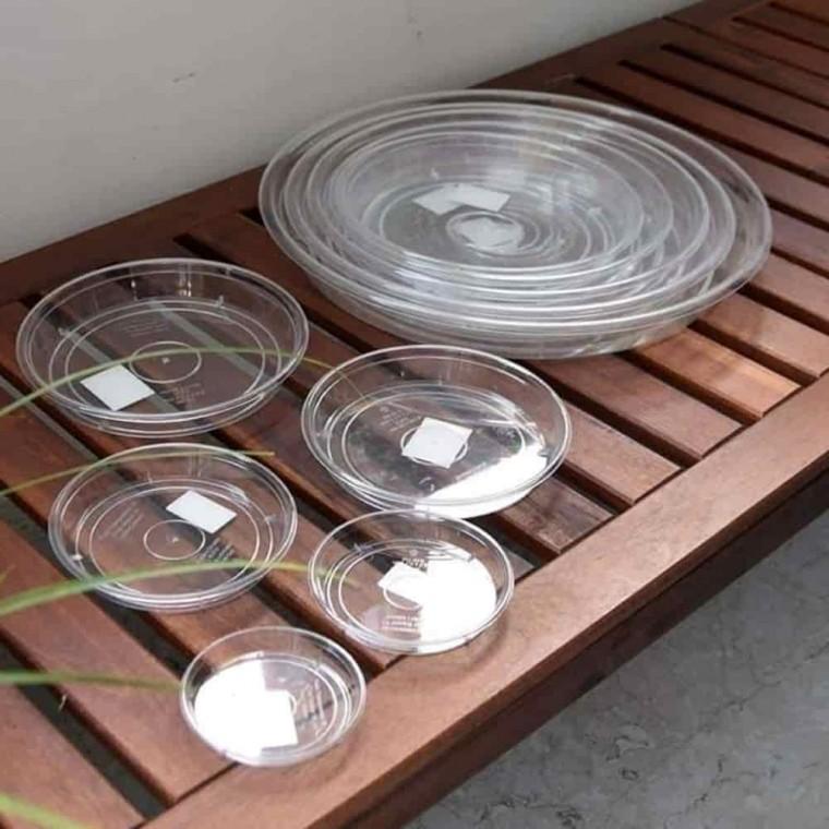 화분물받이 투명화분받침 원형화분받침 화분받침 투명 내경155mm