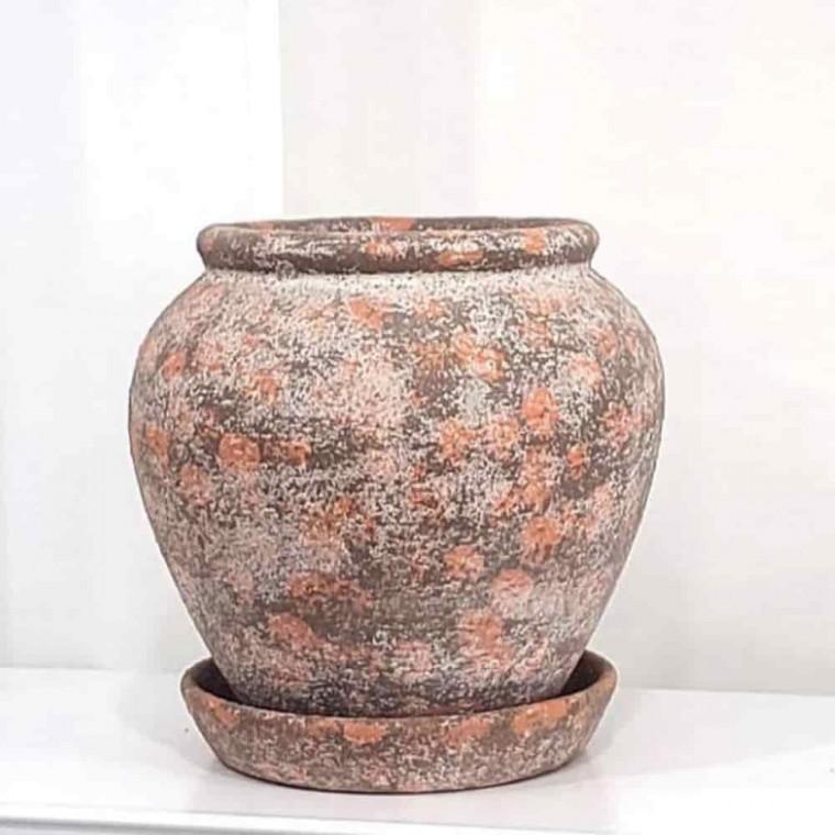 개업축하화분 원형토분 토분화분 토분 턱단지 화분 17x20