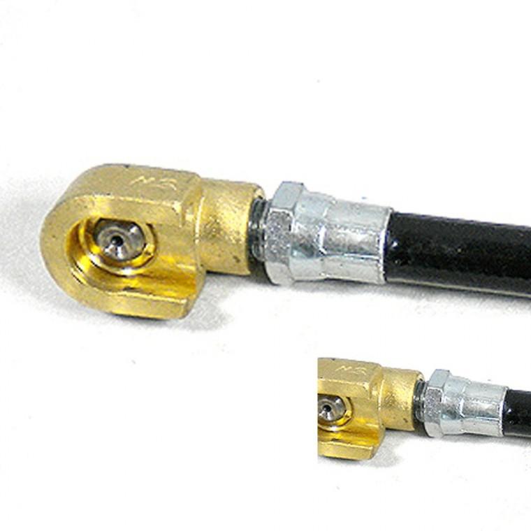신주 구리스구찌 버튼 타입 1/8(6A) 300mm 고압노즐 구리스고무호스 그리스건니프