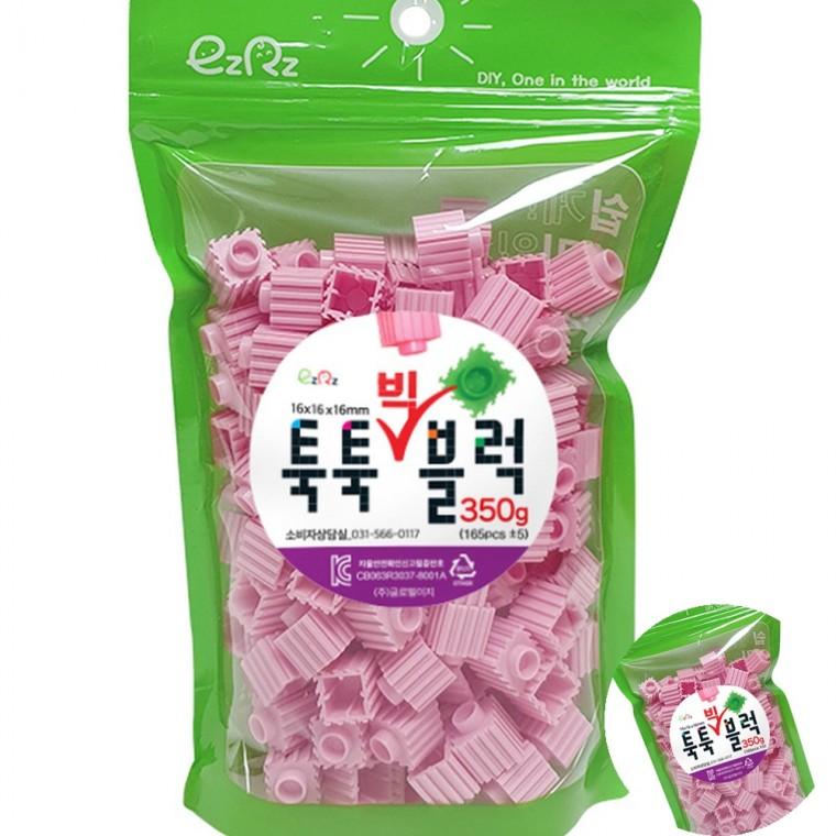 빅블럭 350g 리필 분홍 교구파는곳 픽셀블럭 블록조립