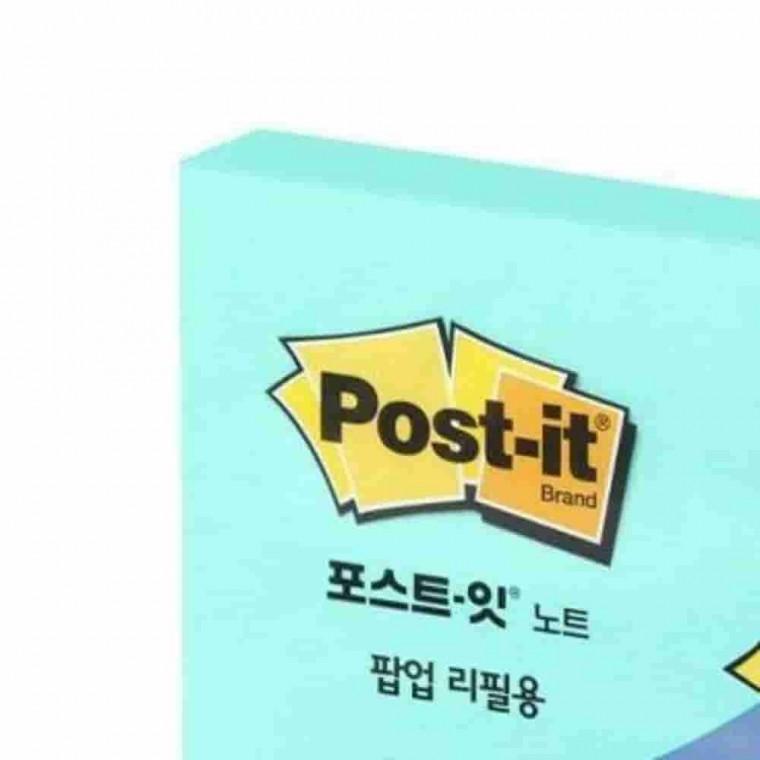 리필용 아쿠아 76x76 접착메모지 탁상용메모지 떡메모지