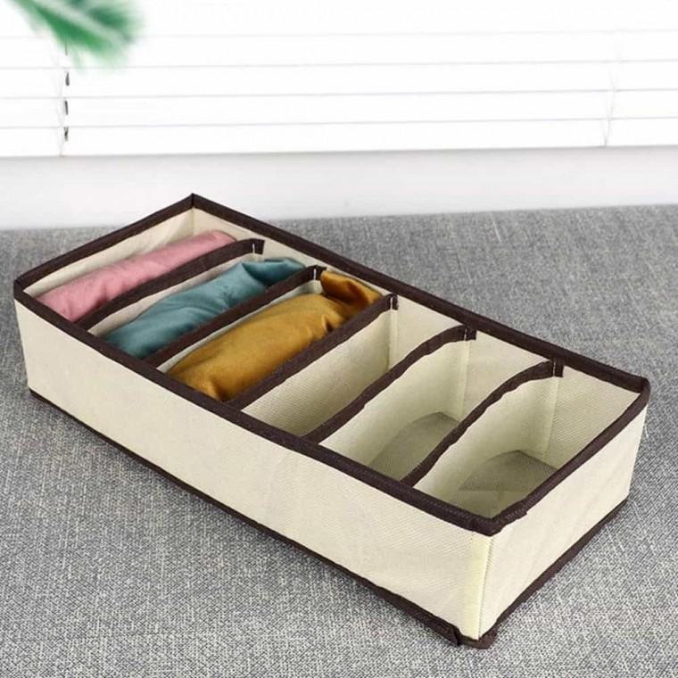 6칸 속옷정리함 옷수납정리함 옷정리수납함