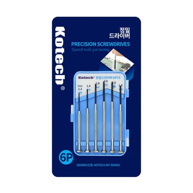 정밀 드라이버 6PCS k-7369 일자 십자 공구