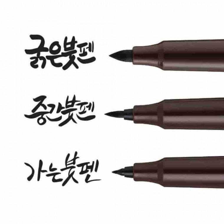 붓펜캘리 3조 세트 세필 붓글씨붓펜 서예붓