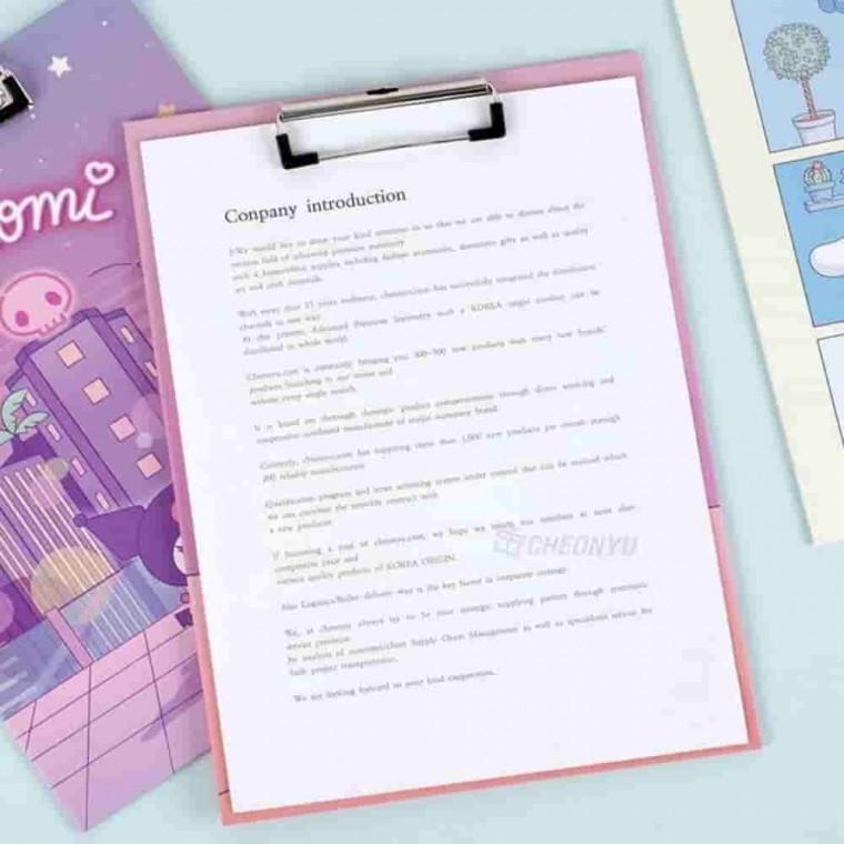 마이멜로디 A4 클립보드 서류판 문서판 종이홀더