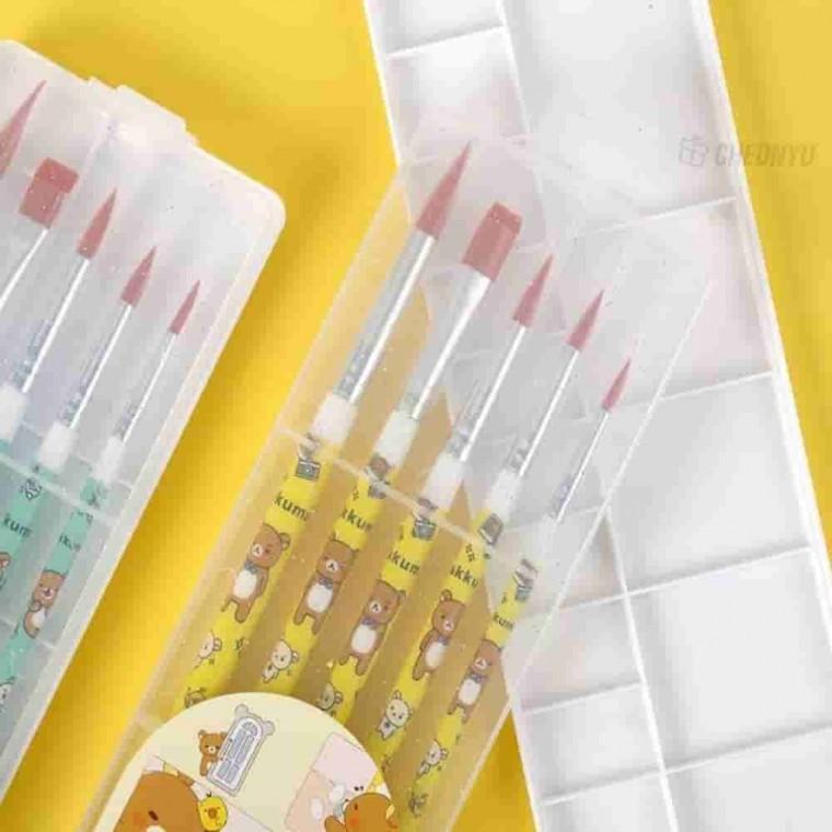 리락쿠마 붓 팔레트 세트 그림붓 화구 미술용품