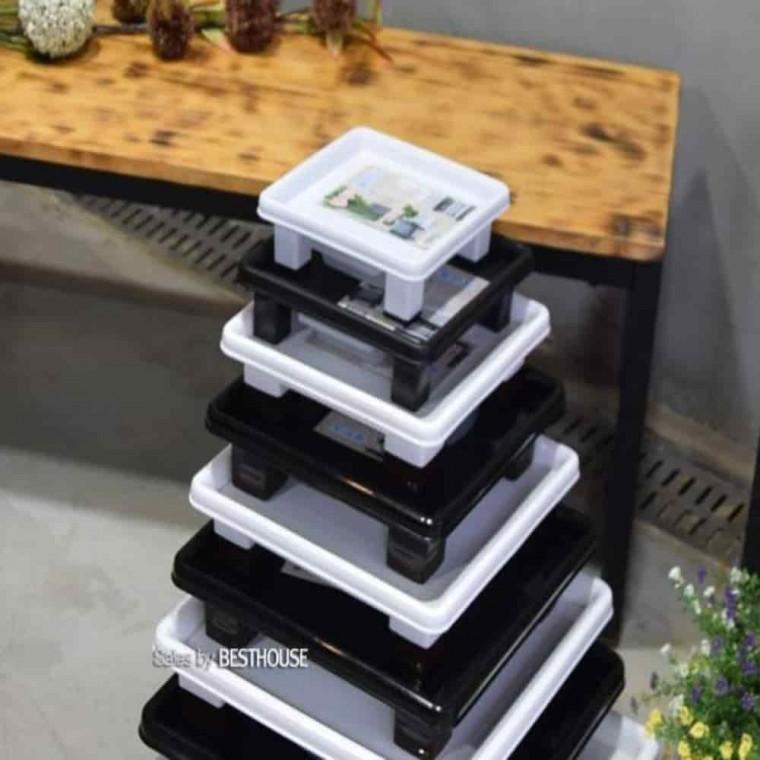 화분정리대 과습방지화분받침 화분받침대 화분받침 정사각 3호 40p