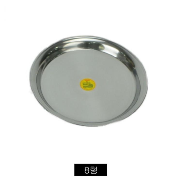 스텐 원쟁반 8형 반찬서빙쟁반 식당큰쟁반 베이킹반죽쟁반