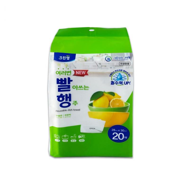 크린랩 여러번 빨아쓰는 행주 20매 -R