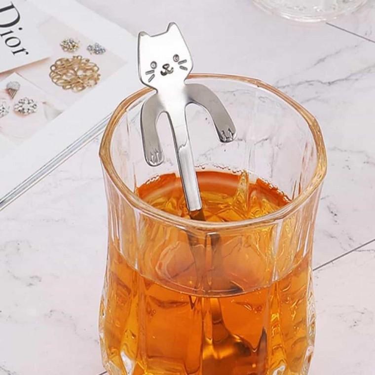 고양이 티스푼 디저트스푼 젓는스푼