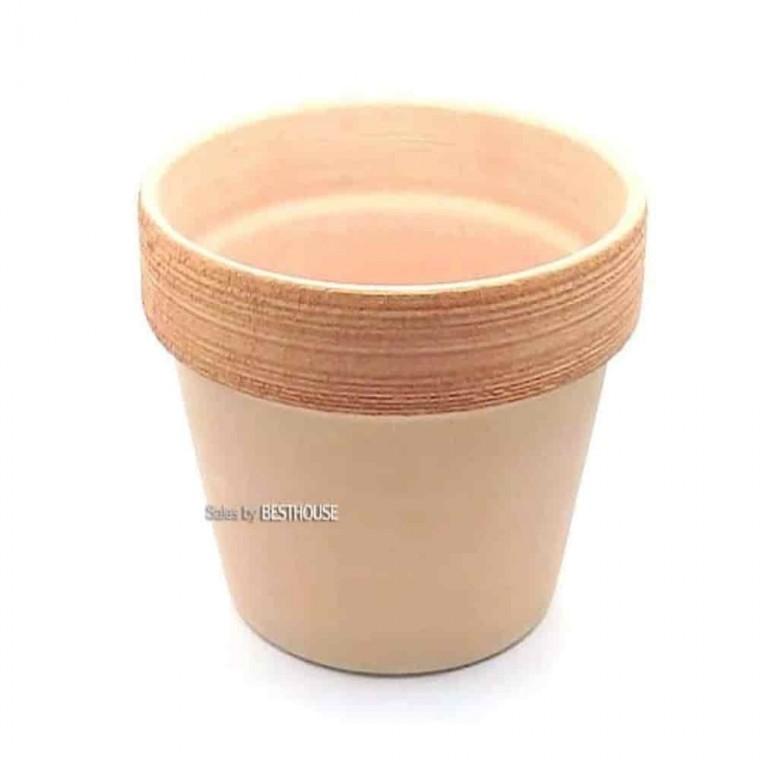 유럽풍엔틱화분 원형토분화분 카페인테리어화분 토분화분 낮은 원형 25x17