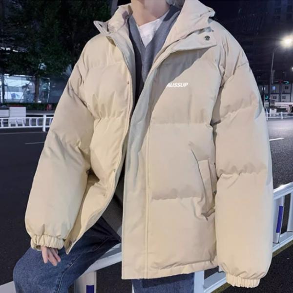 남성 레터링 캐주얼 패딩 점퍼 DHH-C39