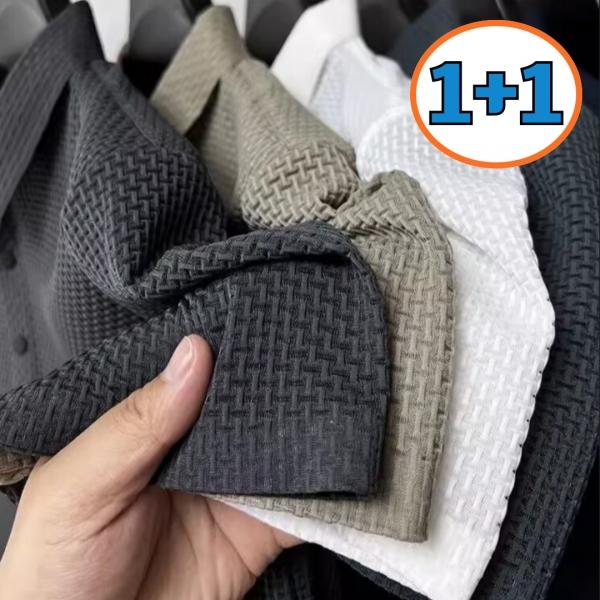 (2장세트) 1+1 남성 여름 반팔 와플 티셔츠 카라 쿨 반팔 티셔츠