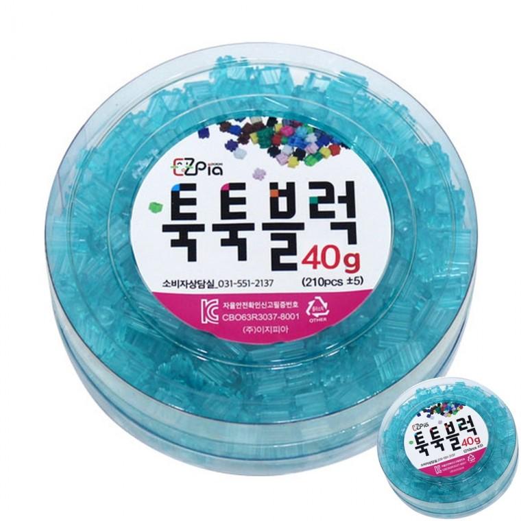 블럭 리필 40g 투명 하늘 블럭장난감 패턴블럭 블록장난감